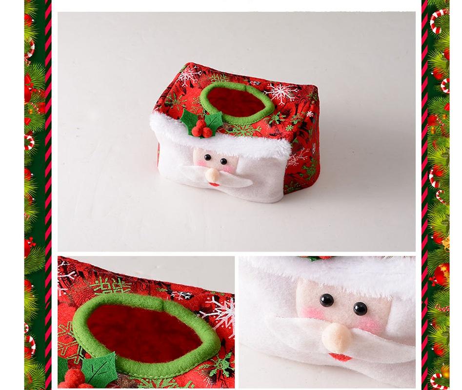 New Christmas Decoration Paper Towel Cover Christmas Desktop Atmosphere Decoration Christmas Supplies