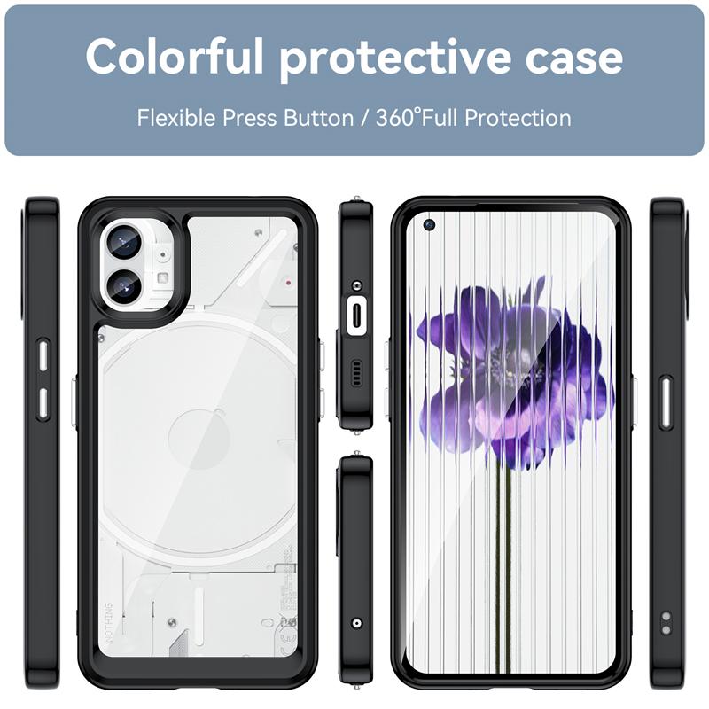 For Nothing Phone 1 Case Cover Nothing Phone 1 Capas Fundas Bumper Back Shockproof Clear Cover Nothing Phone 1 Transparent Case