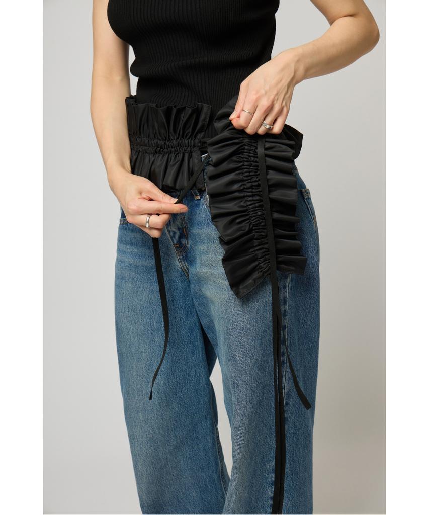 Syukommaboni Fev_Ruffle Belt(Black)_Dfaoa25504Blk