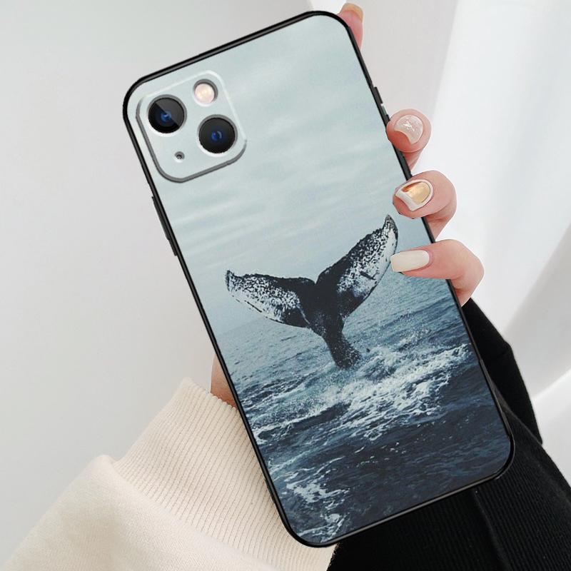 Ocean Whale Shark Waves Phone Case For iPhone 17 Pro Max 14 13 12 11 15 16 Pro Max mini 16 15 Plus 16e 17 Air Cover