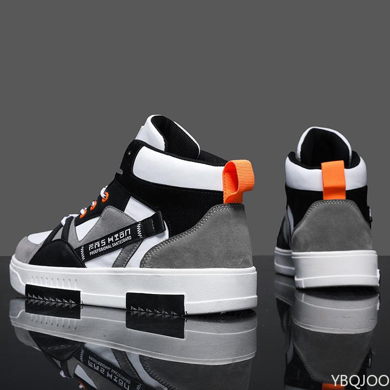 Autumn New Anti Slip Wear-resistant High Top Men's Shoes Casual Comfortable Sports Shoes Fashionable Versatile Men's Sneakers