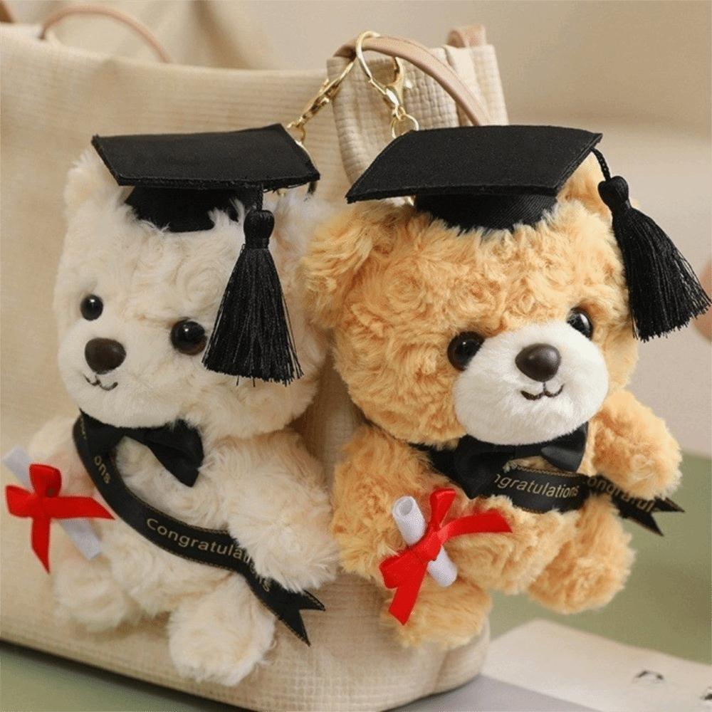 Cute Bear Plush Pendant 15cm Bear Pendant Toy Funny Plush Doll Keychain  Gift Giving