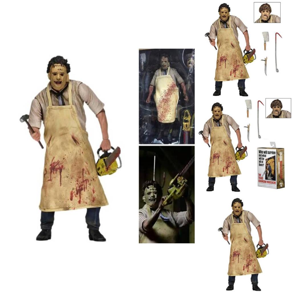 Neca Leatherface 40 Matériau PVC de Haute Qualité 20cm de Haut Figurine de Collection