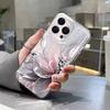 Floral Painted Transparent Creative Shockproof Phone Case For iPhone 17 Pro Max 16 15 14 13 12 11 XS X XR 16 Plus 17 Air Cover