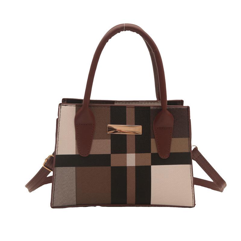 Trendy Handbag For Women 2024 Summer New High-end Color-block Shoulder Bag Perfect For Commuting