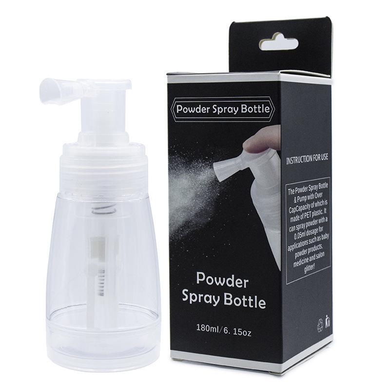 Flared Mouth Dry Powder Spray Bottle for Talcum and Medicine Dispensers