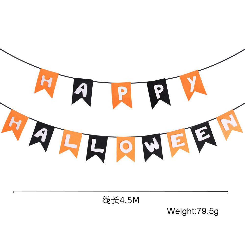 Decorative Fabric Nonwoven Halloween Hanging Banners For Spooky Celebration Setup