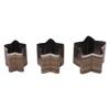 3 Stück Leder Stanzform Set 5-zackige Sternform Scharfer Legierter Stahl Leder Stanz- und Schneidform Kit