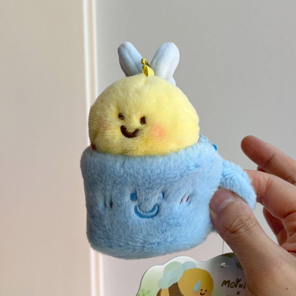 Funny Cute Magnetic Pendant Stuffed Animal Stuffed Bee Doll Cai Bee Plush Toys  Birthday Gifts