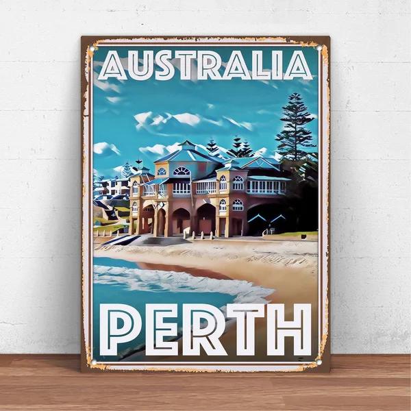 Vintage Bali Indonesia Metal Tin Sign Metal Sign Wall Decor Fashion Art Decor PosterMan CaveGaragePub Room Decor