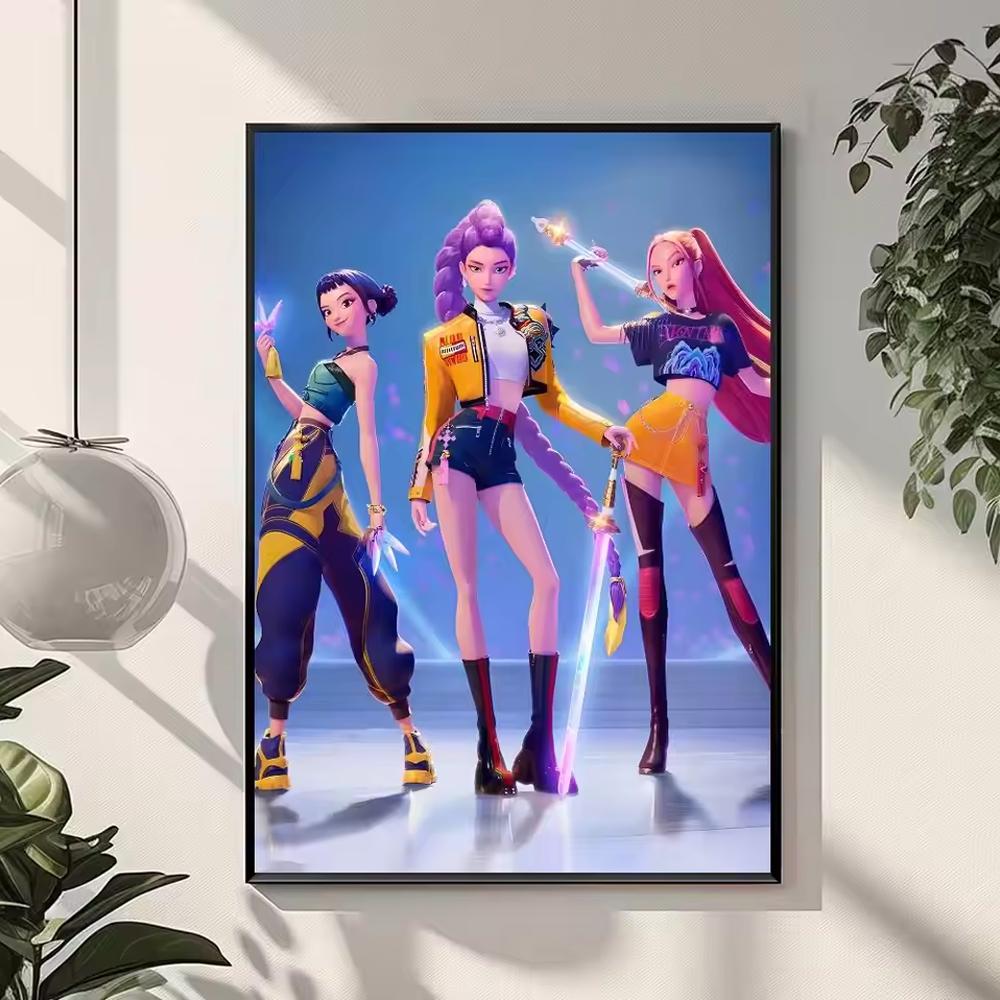 Malowanie po numerach diamentami 5D Nowe Kpop Film Anime Malowanie diamentami 5d DIY Rumi Mira Zoey Kreskówkowa Dziewczynka Wzór haftu krzyżykowego Mozaika Boże Narodzenie Wystrój domu