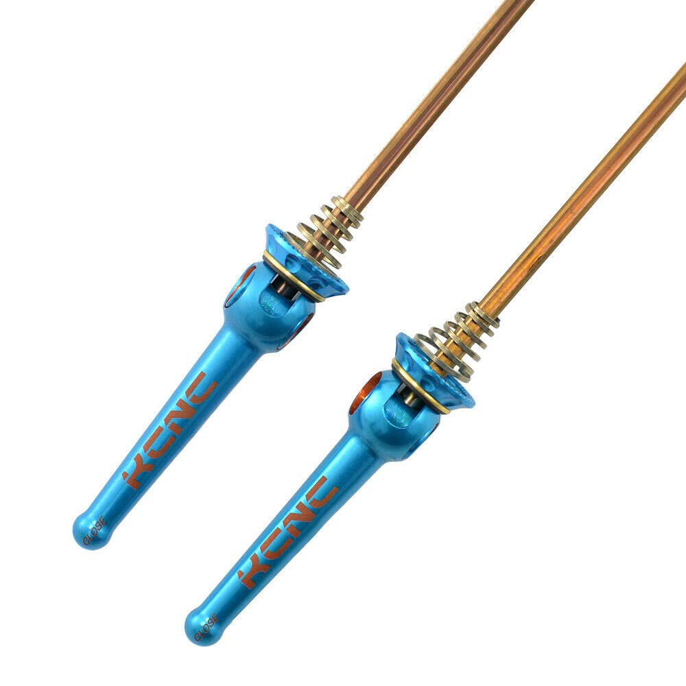 KCNC Grooving QR MTB Titanium Axle Hub SK2241 Skewer, Blue, KQR05-002BL,