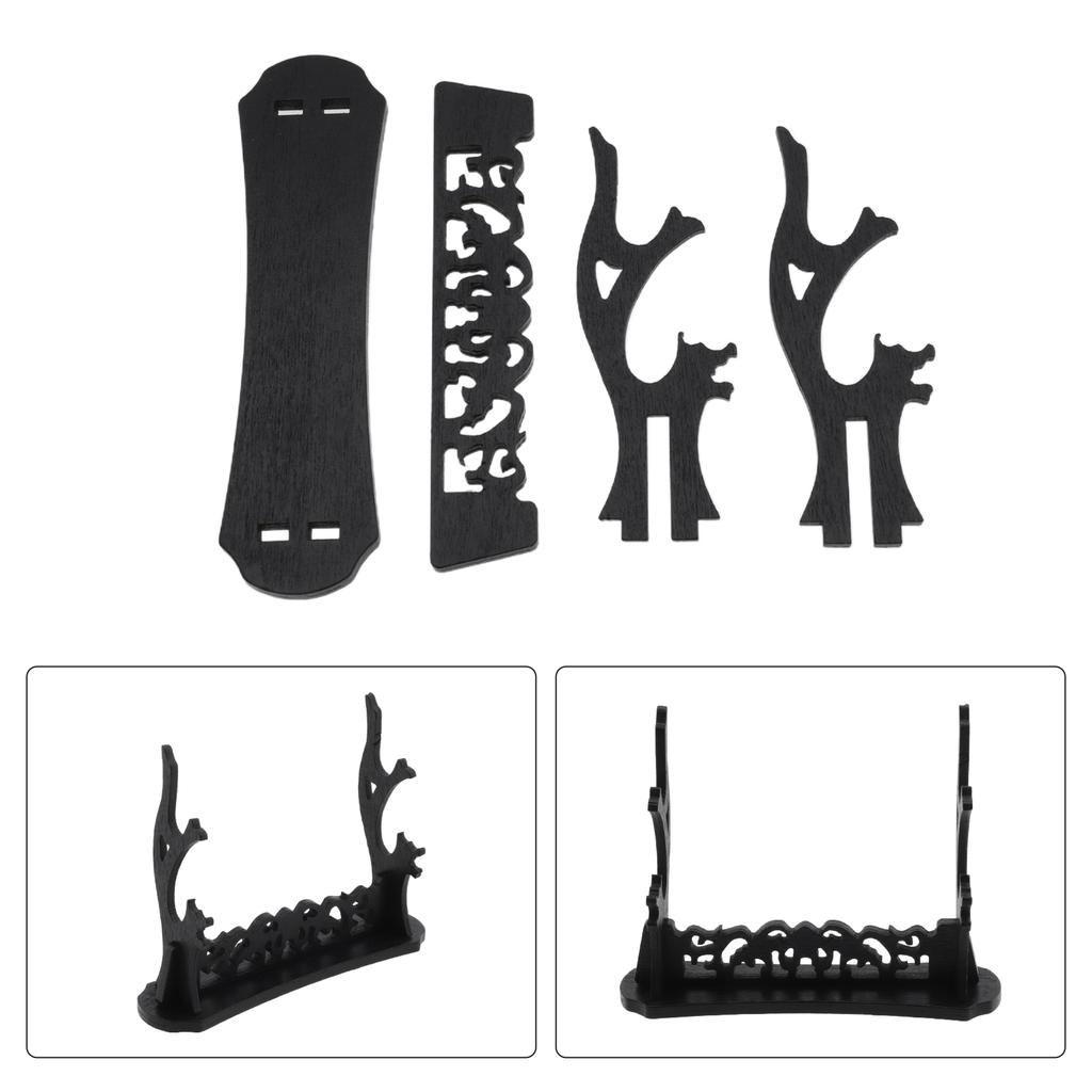 Stereo Display Stand for Sword Collections with Balanced Proportions Suitable for Wall Mounted or Freestanding Applications