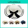 Wave Brim Sun Hat Made Of Straw With Breathable Design For Women Outdoor Activities