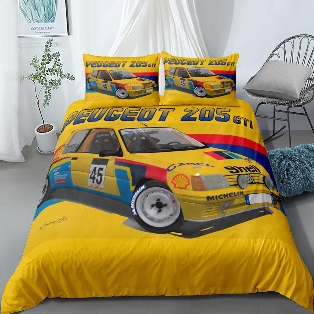 Sada povlečení Gt3 Rally King Queen Double Full Twin Single Size