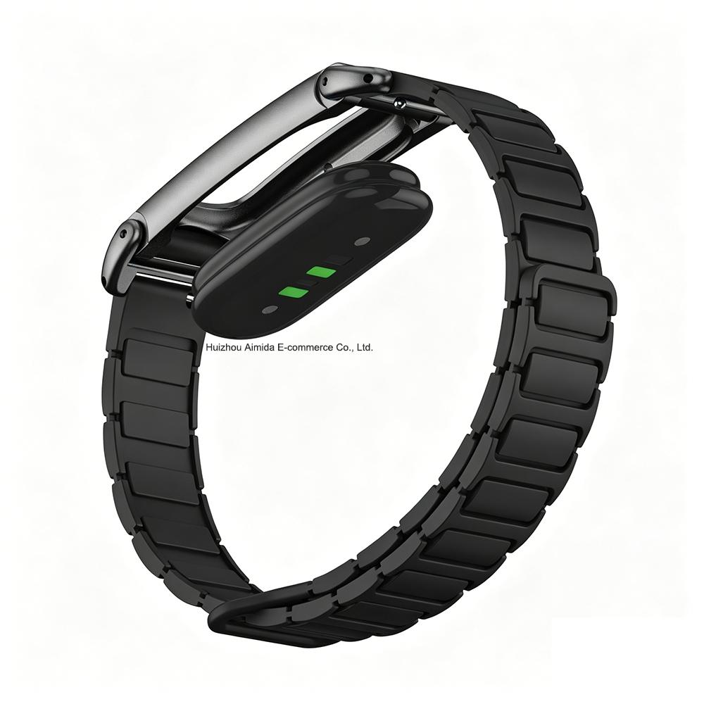 Advanced For Google Fitbit Air Adjustable Magnetic Silicone Watch Strap With Metal Protective Frame Case Sport Wrist Bracelet