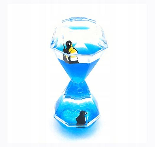 Blue Penguin Jewel-Shaped Hourglass