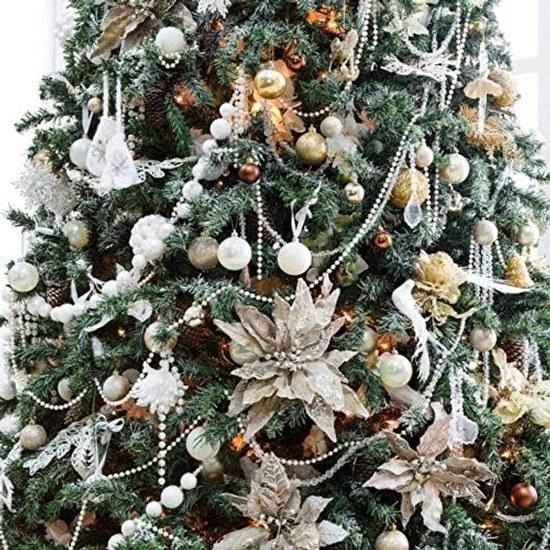 Christmas Ornament Ball 3cm Tree Top Star Vibrant Decoration Set Hanging Large That Stands Out On Nordic Accessory 30 Pieces Elegant Stylish Party