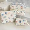 Cartoon Portable Cosmetic Bags for Women Travel Animal Print Toiletry Storage Ladeis Makeup Handbags Commuter Female Pencil Case