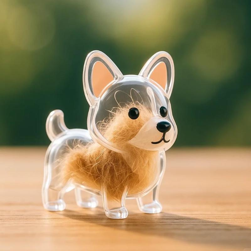 Transparent Dog Hair Souvenirs Case Dog Hair Hair Storage Capsule Pendant Puppy Hair Storage Box Charm Pet Collection Pendant