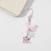 Lovely Bear And Star Dices Key Holder with Ribbon Bowknot Comfortable Resin Alloy Materials for Daily Use Casual Wear