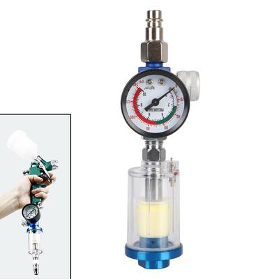 EU Adapter Öl-Wasser-Separator Filter Pneumatische Werkzeuge Für Airbrush Spritzpistole Luftregler Manometer Luftdruck Einstellung 1/4 "gewinde