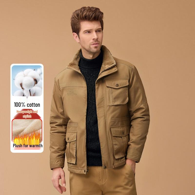 JEEP Men s Fleece-Lined Thickened Workwear Jacket EU 39