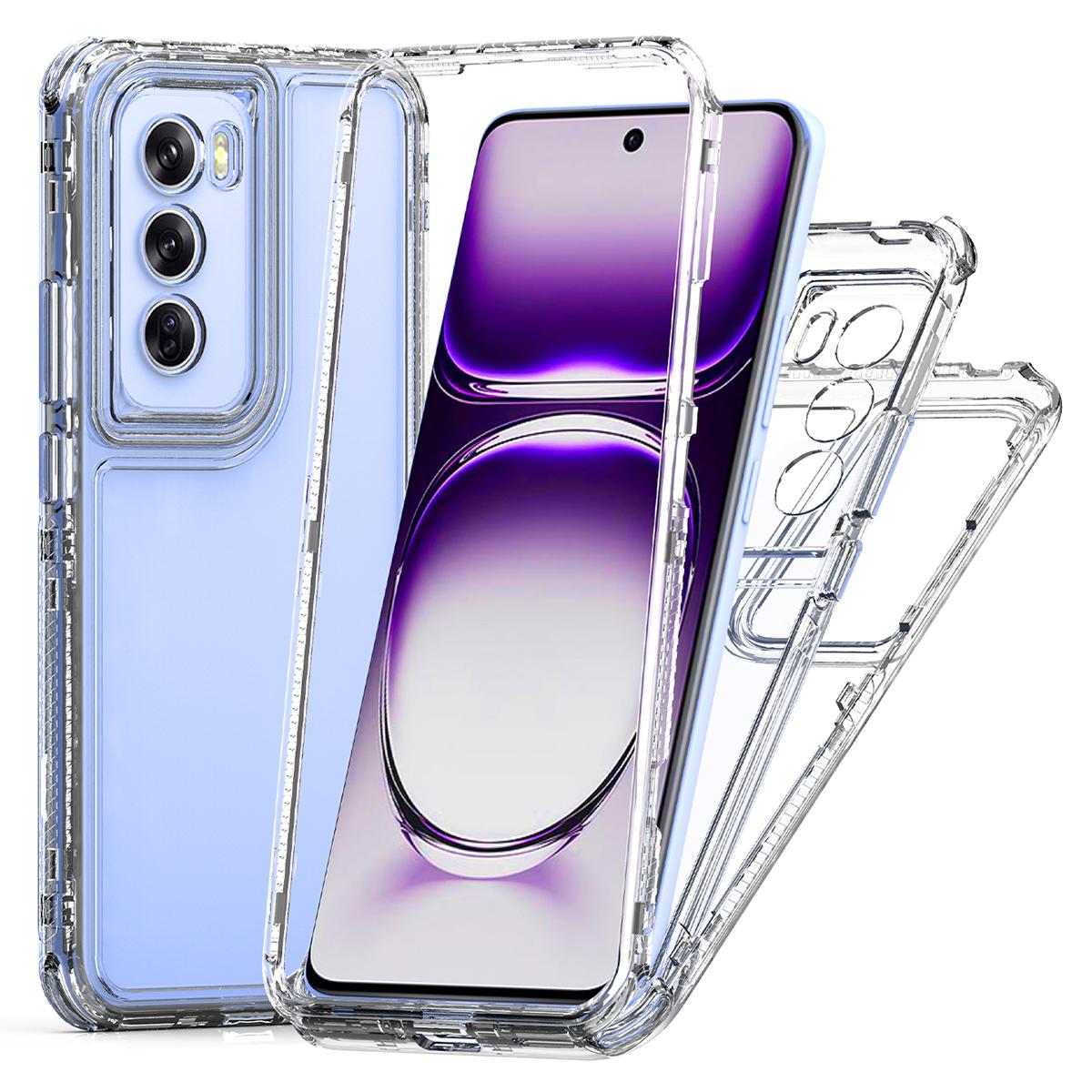 

Для Oppo Reno12 Pro 5G (Глобальный) Прозрачный чехол для телефона из акрила+ТПУ, устойчивый к царапинам A