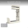 Headphone Hanger Clamp, Multifunctional Desk Organizer, NoDrill Cup & Controller Holder White 2