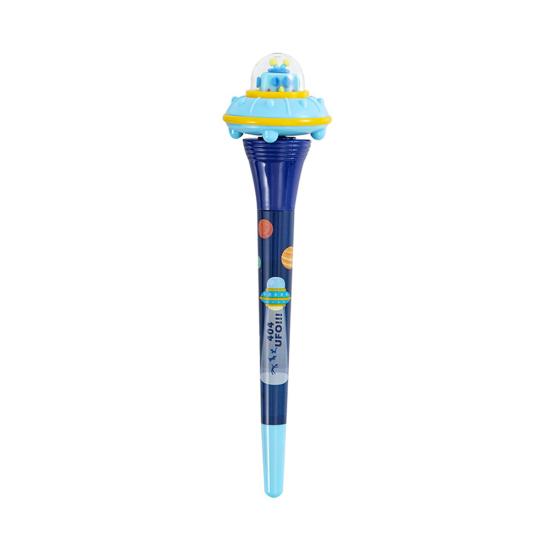 Retractable Gel Pen Smooth Quick-Drying Ink Pen with 360 Degrees Rotating UFO