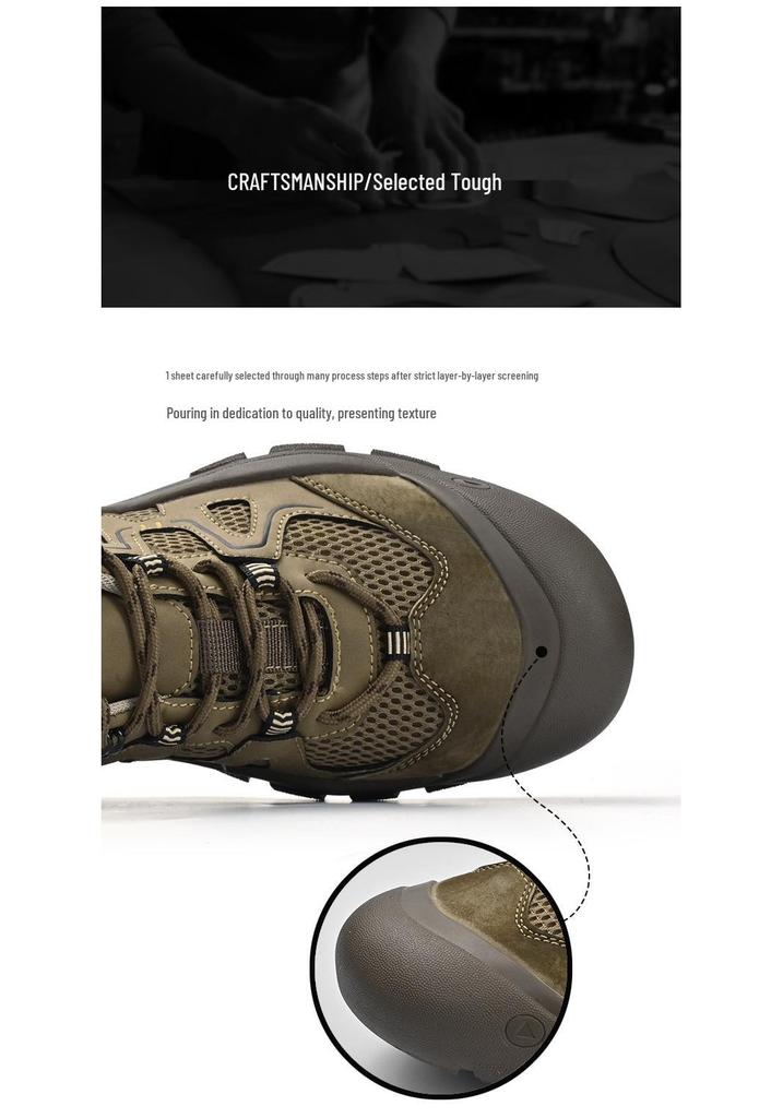 Men's Lightweight Mesh Outdoor Mountaineering & Casual Sports Shoes