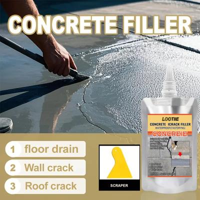 200g Waterproof Crack Filler | Fast-Dry Self-Leveling Concrete Repair | For Walls/Roofs/Floors | Outdoor Tile Sealant | Anti-Agi