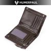 Humerpaul Neue RFID Männer Brieftasche Blockieren Schutz Anti-Diebstahl Scan Männlichen Leder Biflod Kurze Brieftasche Zipper Münzfach Beutel Casual geld Tasche