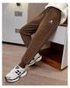 Girls' Fleece-Lined Lambswool Winter Pants: Thick, Warm, One-Piece Casual Wear for Middle and Big Kids