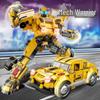 Large Megatron Optimus Prime Bumblebee Building Blocks Model - Children's Educational Toy
