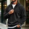 Men's Casual Quarter-Zip Long Sleeve Sweatshirt