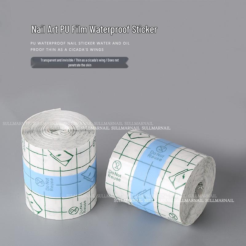 Nail Art Anti-Spill Glue Stickers: Waterproof, Ultra-Thin, Tearable Transparent PU Film for Salon-Quality Manicures