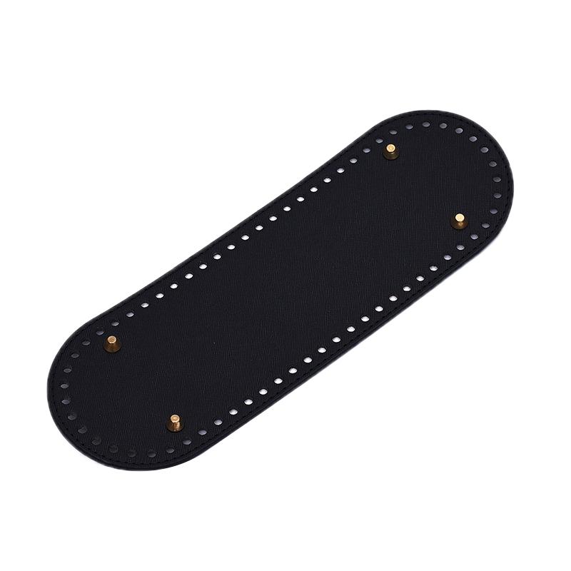 30*10Cm Oválné Dno Pro Pletenou Tašku PU Kožené Doplňky K Tašce Ručně Vyráběné Dno DIY Háčkované Dno Tašky Jednobarevná Část Tašky