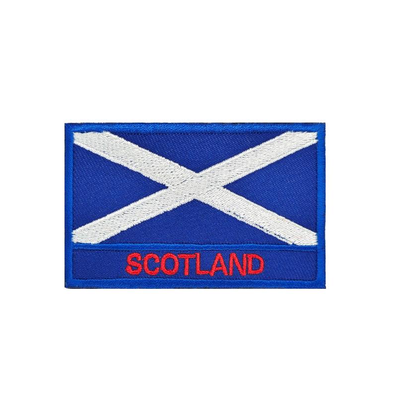 European Flags Embroidered Patches for Bags & Hats - Morale Badges with Hook, Loop & Iron-On Backing