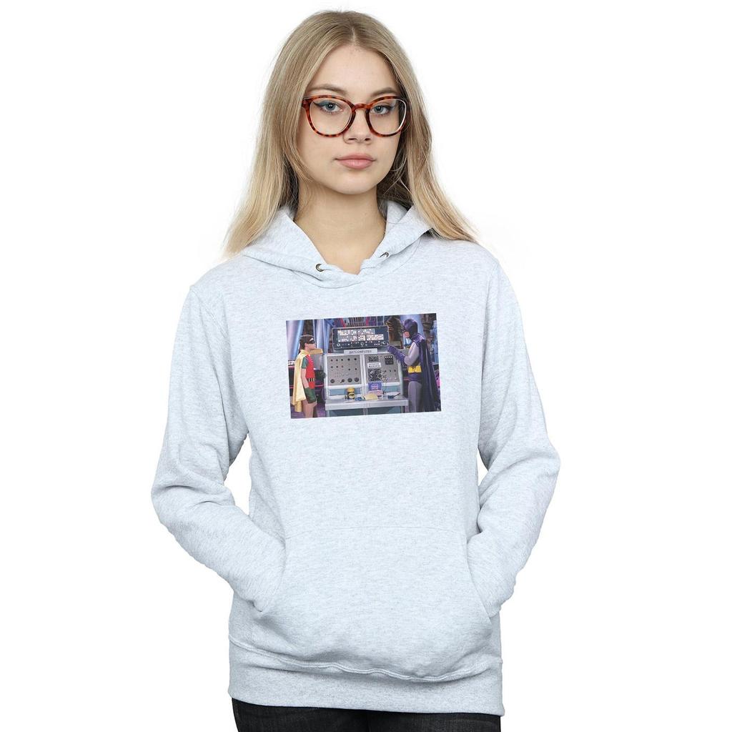 DC Comics Womens/Ladies Batman TV Series Batcomputer Hoodie