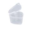25Pcs Heart Pattern Storage Box Set Transparent Plastic Container for Jewelry Organization DIY Sealing Case Use