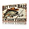 Metal Wall Art Hand-Painted Tin Sign Vintage Home Decor