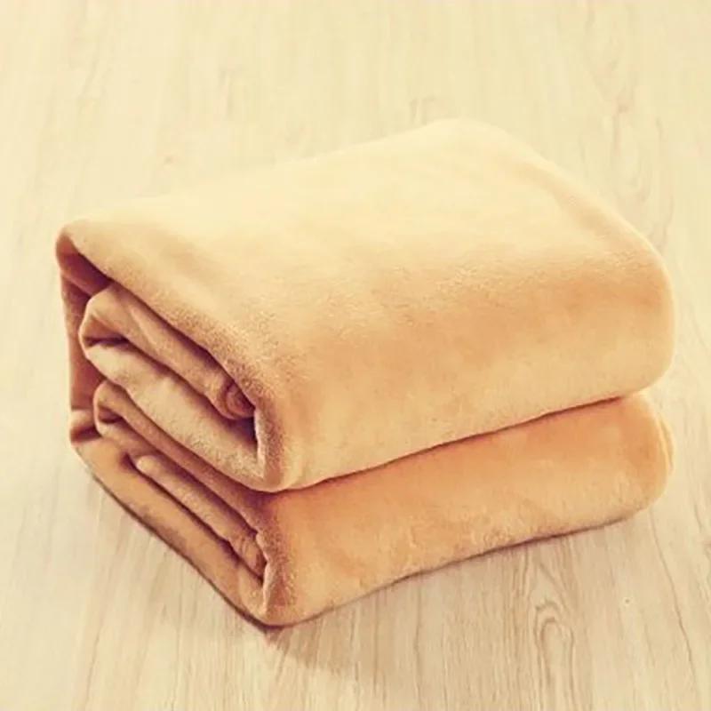 

Взрослое шерстяное одеяло, пуховое одеяло, однотонное одеяло и покрывало, мягкий диван, домашнее покрывало, одеяла и пледы 100x150cm хаки
