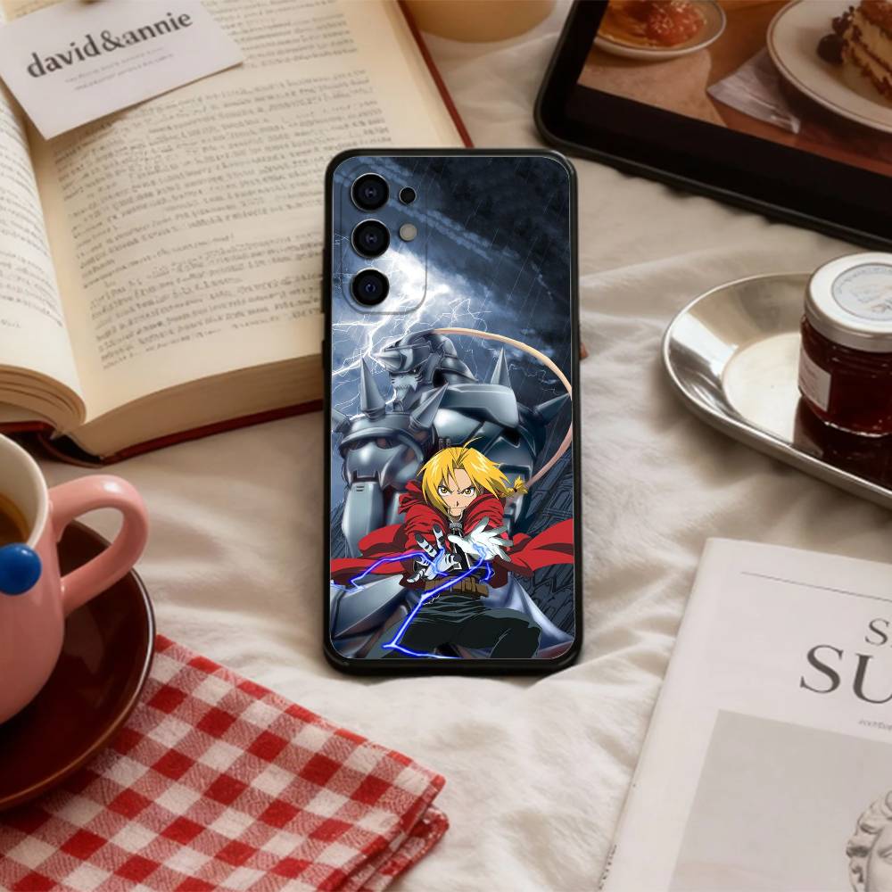 F-Fullmetal Alchemist Brotherhood   Phone Case For Samsung S 25,24,23,22,30,21,10,9,Ultra,Plus,Lite,FE,4,5 G Soft Black Case