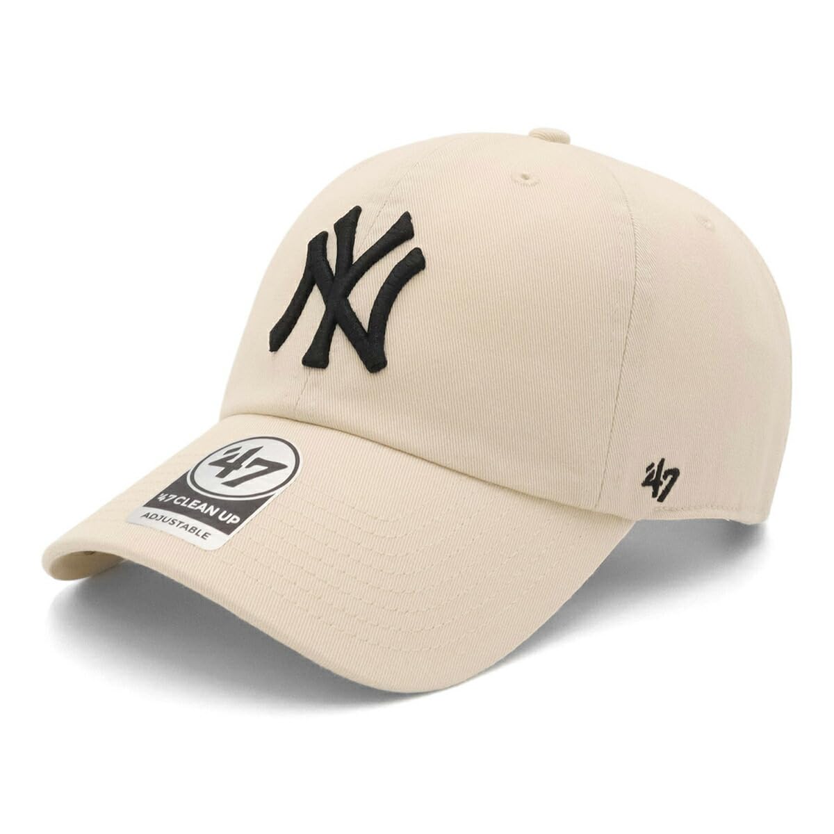 47 CLEAN UP Кепка Логотип MLB NY Натуральный FREE  47brand  47BRAND