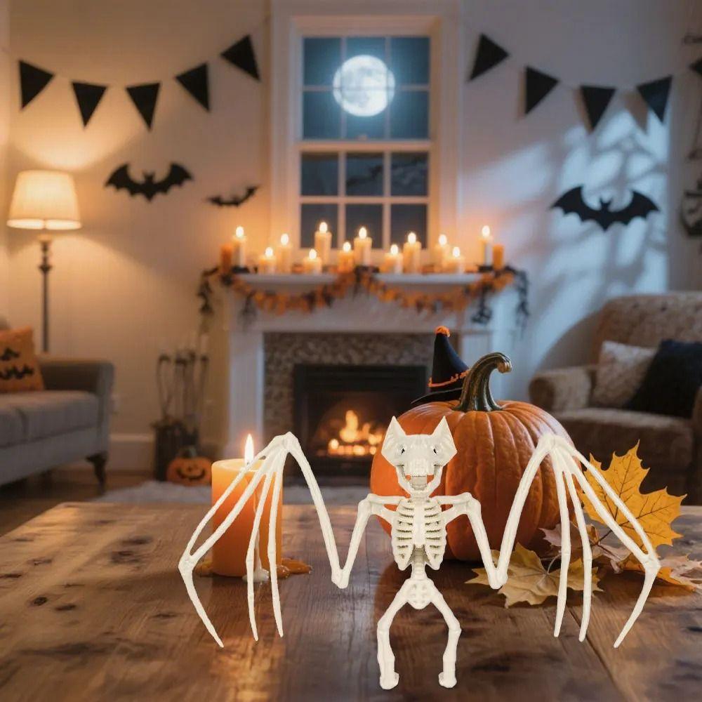 Horror Halloween Fledermaus Skelett Plastik Tier Skelett Modell Für Halloween Mottoparty