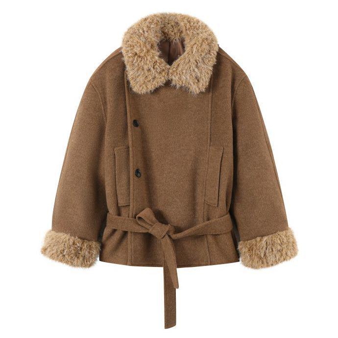 High-End Korean Style Sweet Temperament Jacket for Autumn/Winter Medium