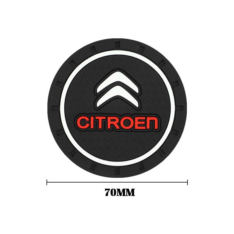 Tapis de Porte-Gobelet en Gel de Silice Souple Accessoires Auto Pour Citroen C1 DS3 C2 C3 Vts C4 Saxo C4L C5 C6 C8 Xsara C3-XR