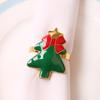 4PCS Table Napkin Ring,Christmas Napkin Buckle, Gift box, Snowflake Crafts Holder Handmade Party Supplies Christmas Decorative