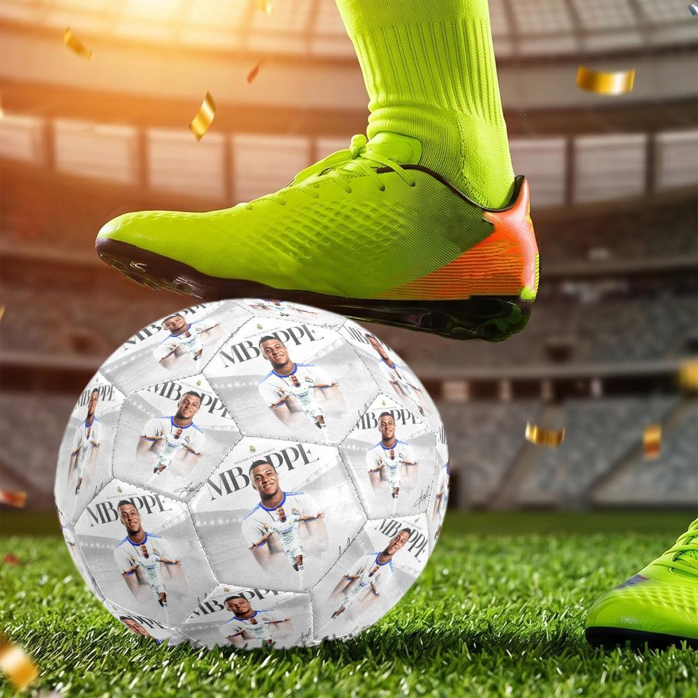 Mbappé Soccer Ball Size 5 Football Machine Sewn Indoor Outdoor Universal Football Perfect Commemorative Gift for Soccer Lovers